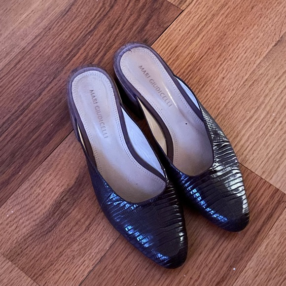 Mari Giudicelli lizard Leblon mules - Picture 4 of 4
